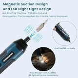 Electric Cordless Screwdriver 105 in 1, 3.6V Rechargeable Mini Electric Cordless Screwdriver with 4-Gear Torque and LED Light, 5N.m Max Torque, Ideal for Daily and Light Industrial Use - Image 2