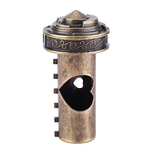 Hongzer Da Vinci Code Cryptex Lock, Da Vinci Code Cryptex Combination Lock Romantic Gift with Accessories, Cylinder Lock Da Vinci Code Alphabet Lock