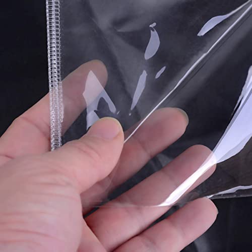 Jezmozo Dining Chair Pvc Plastic Covers-Heavy Duty Clear Slipcovers Seat Protectors Waterproof Covers 20" W X 19.3" D(Clear, 2) #TOP6