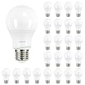 Linkind Dimmable A19 LED Light Bulbs, 60 Watt Equivalent, E26 Base, 2700K Soft White, 9.5W 800 Lumens CRI80+ 120V, UL Listed FCC Certified, Pack of 24