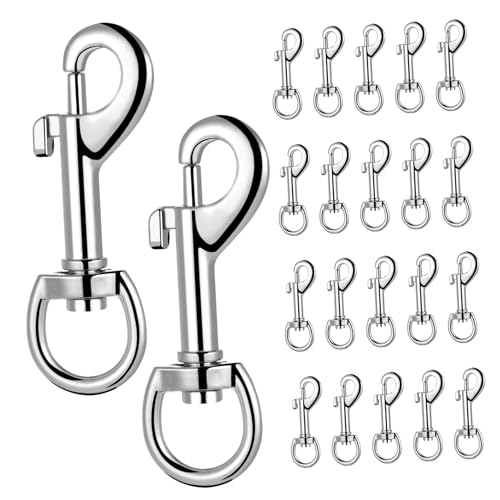 Veemoon High-tensile Zinc Alloy Snap Hooks Pcs Swivel Snap Hooks for Dog Leash Quick-Release Clip