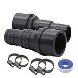 Schlauchtülle Klebestutzen Schlauchverbinder PVC Pool Teich DN 50 x 32/38mm - Set (7-teilig)