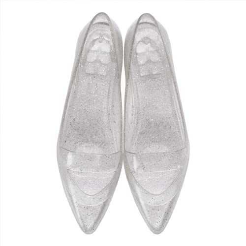 Image of Sleek /Pointed Toe Dress Slip on Jellies, Ballet flats /Jelly Sandal Shoes for Women