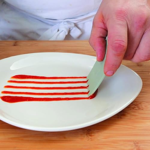 Image of Mercer Culinary Silicone 8 Piece Plating Wedge Set, Multicolor