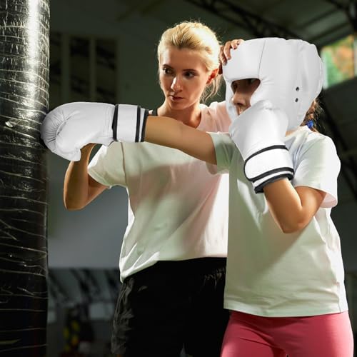 Image of Arrowbash Boxing Headgear and Gloves Set for Kids 6oz Boxing Gloves and Wrestling Headgear Sparring Equipment for Boxing Kickboxing Muay Thai BJJ Karate Training