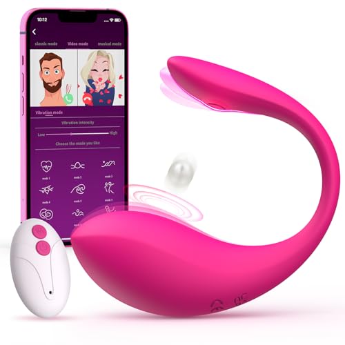 Remote Control Vibrator Wearable Vibrators with Phone Control Adult Women Sex Toys with 9 Vibrating Modes Sex Toys4couples Men & Women Soft and Quiet Vibrator Bullet Anal Toys G Spot Vibrator