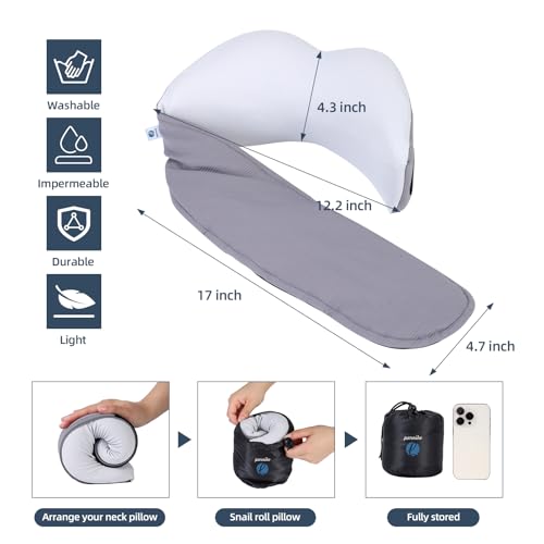 Almohada de espuma viscoelástica para cuello, tamaño M-L miniatura 5