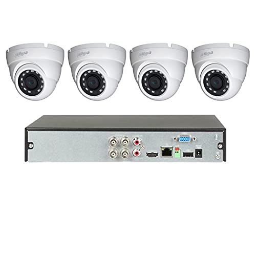 Kit di videosorveglianza Dahua 4 telecamere dome da 5 Mpx