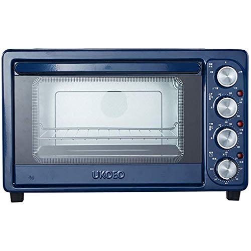 Huishoudelijke elektrische oven, multifunctionele mini-oven 32L capaciteit onafhankelijke temperatuurregeling 1500W roestvrijstalen convectie aanrecht broodroosteroven happy - Afbeelding 8