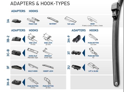Image of HELLA 358054241 CLEANTECH Wiper Blade, 24 inch, Single, 1 Pack