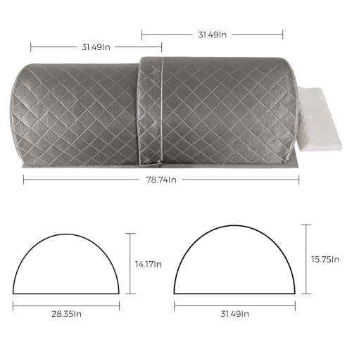 Image of ZONEMEL Personal Infrared Sauna Dome for Home Spa, 360 Degree Coverage Lying Down Hot Carbon Sauna, Portable Full Body Sauna with Pillows and Mat, Dry Heat