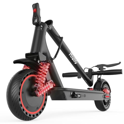 Image of Electric Scooter for Adults - 500W Motor, 22MPH, 31 Miles Range, Dual Suspension, Foldable Commuter E-Scooter with App Control, Phone Holder, Lock, UL2272 Certified