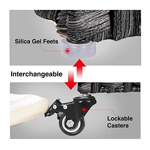 Greenstell File Cabinet with 20 Hanging Filing Folders, Mobile File Cabinet for Home Office, Decorative Organize, Under Desk Rolling Office File Cabinet for Legal Letter Size, Easy to Assemble Grey - Image 5