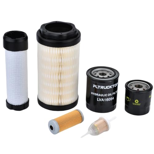 FLTRUCKTOP Maintenance Filter Kit Compatible with John Deere 1025R 1023E 1026R 2025R 2026R Replace LVU34503 LVU34504 AM116304 LVA16054 M806418 MIU804763