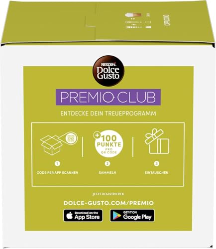 Image of Nescafe Dolce Gusto Cappuccino Coffee Capsules, Arabica & Robusta Selection, Round & Silky, 6 Cups 120g (Product Of UK) with Free Flavourito Kunafa Pistachio Chocolate Bar, 20g By Decadent Foods