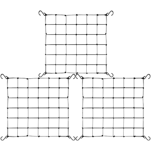 ODAZZO Scrog Netz Pflanzennetz Grow Netz 40x40 60x60 80x80 100x100 120x120 Garten Netz Pflanzen Netz Ranknetz für Kletterpflanzen Gurken, Gurkennetz für Gewächshaus(3pcs,100x100cm bis 120x120cm)