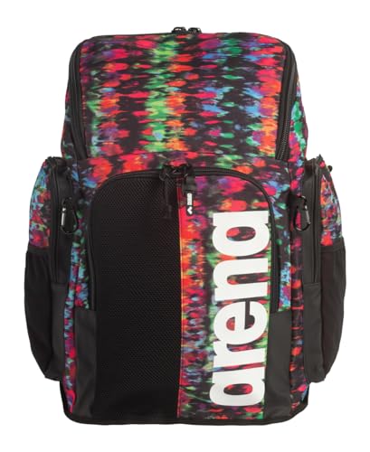 Image of ARENA Spiky III Backpack 45 Swimming Athlete Sports Gym Rucksack Large Training Gear Equipment Swim Bag for Men and Women, 45 Liters, Tie Dye