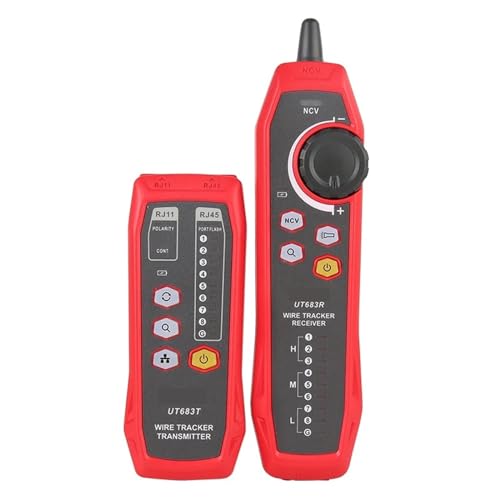 Rastreador de cables UT683kit para solucionar fallos de conexión en redes informáticas RJ45