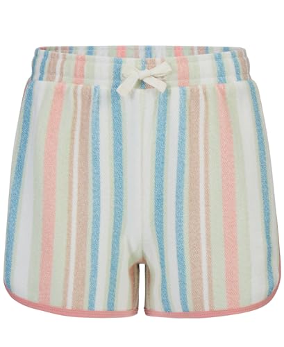 Image of Roxy Girls' French Terry Elastic Waist Shorts, Drawstring Closure, Soft & Comfortable Fit