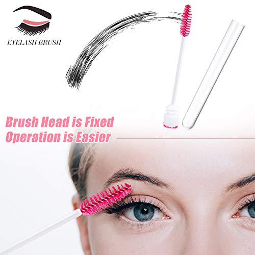 Tubes jetables pour mascara flacon vide diamant rose brosse cils
