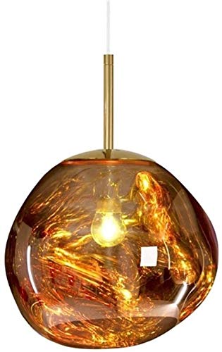 Miroir à Balle lustre suspendu en verre créatif or et fer forgé pour décoration intérieure haut de gamme