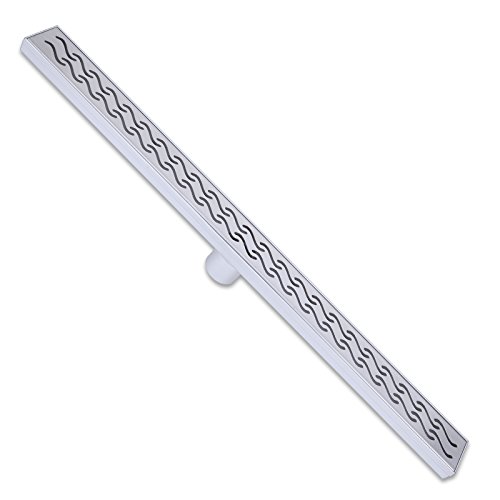 Zoic 31.49 Inches Linear Stealth Floor Grate Bathroom Shower Waste Drain 304 Stainless Steel (800Mm) #TOP18