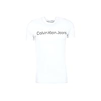 Calvin Klein Uomo T-Shirt Maniche Corte Core Institutional Logo Slim Tee Scollo Rotondo