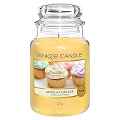 Idea Regalo - Yankee Candle Candela profumata in giara grande | Cupcake alla vaniglia | Durata Fino a 150 Ore | Regali perfetti per le donne