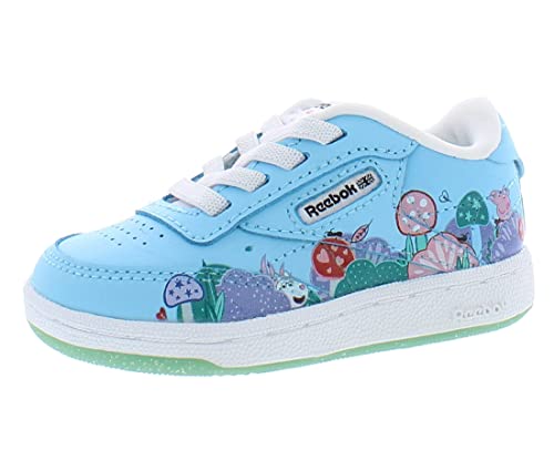 Reebok Club C Baby Girls Shoes Size 4, Color: Digital Blue/Black/White