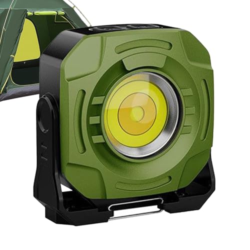 XIAOXIAOYU Lámpara De Trabajo Recargable,Lámpara De Trabajo Portátil Impermeable Giratoria 360° | Equipos Multifuncionales Ajustables Para Camping Al Aire Libre Taller Gimnasio Camión Garaje