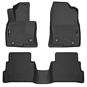 Husky Liners Weatherbeater Floor Mats | Fits 2017 – 2025 Mazda CX-5 | Front & 2nd Row, 3-pc Black – 95641