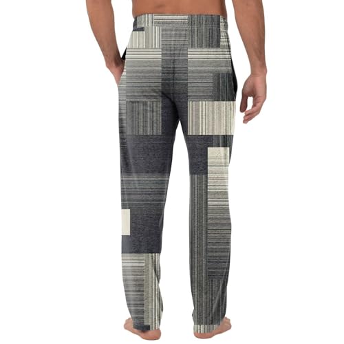 Mens Pajama Pants,Pajama Pant Bottoms Lounge Sleepwear Plaid Pjs With Pockets, S-3XL4