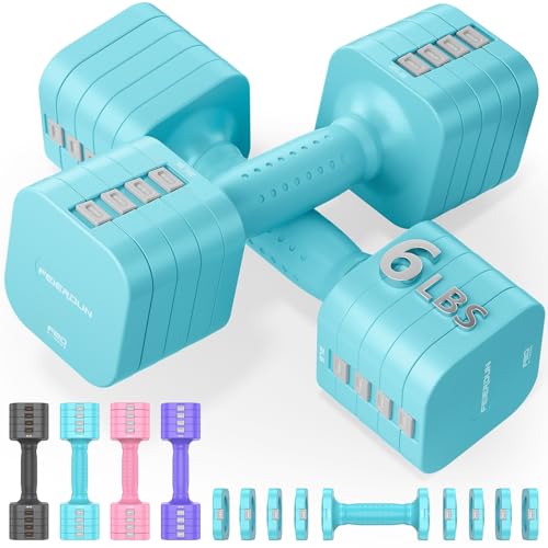 FEIERDUN 5-in-1 Adjustable Dumbbell Set (2)