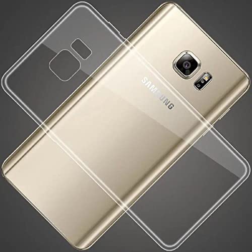Image of Case Creation New Samsung Note 5 Premium Imported 0.3mm Crystal Clear Totu Silicone Transparent Flexible Soft Corner Protection with TPU Slim Back Case Color Variation Cover for Note 5