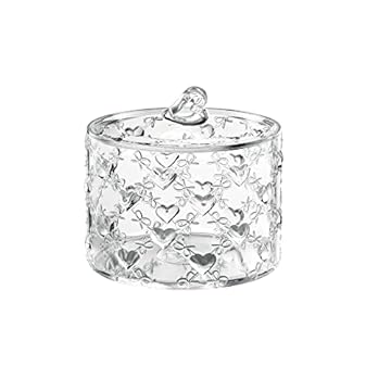 Guzzini Contenitore Grande con Coperchio Love, Trasparente, Ø15.7 x h14 cm