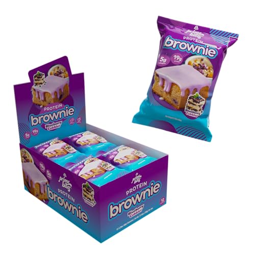 Image of Prime Bites High Protein Brownie Snack, Low Carb, Blueberry Cobbler 12ct