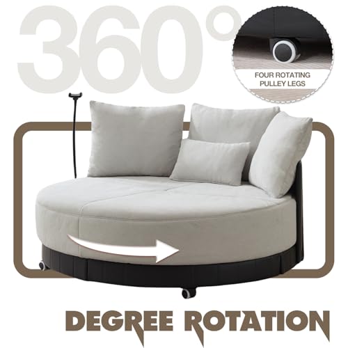 Sillón Plegable Tapizado Gris miniatura 6