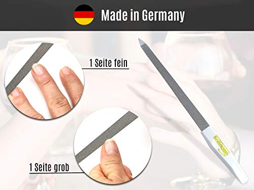 Profi Nagelfeilen Set aus Solingen Maniküre Feilen Made in Germany 2-Seitig Fein/Grob Pediküre Saphirnagelfeilen in… – Bild 5