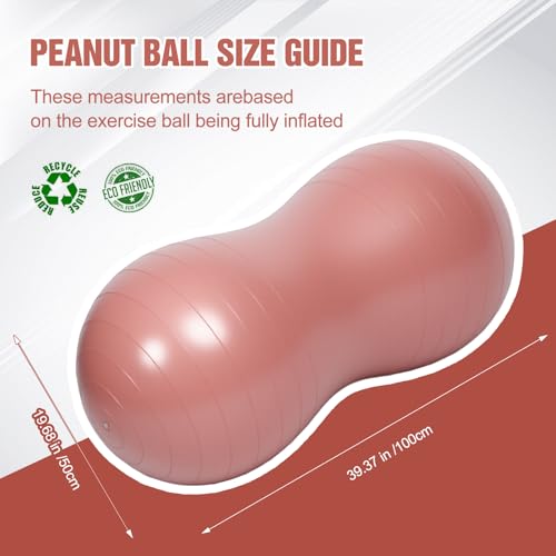 Image of INPANY Peanut Exercise Ball for Labor, Physical Therapy & Fitness