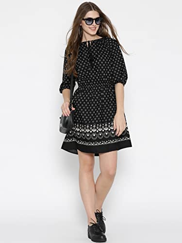 Image of Sera Fushia Patterned Shift Dress