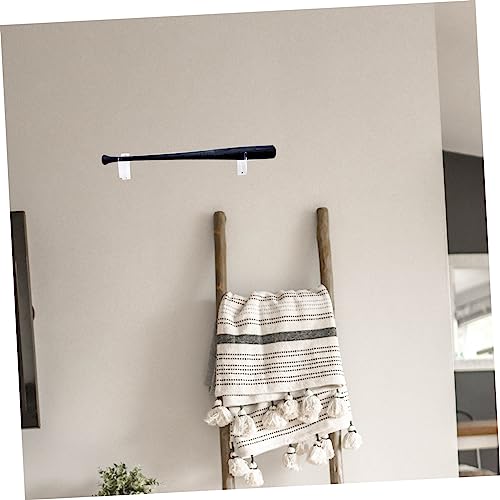 Hemoton 1 Set Acrylic Baseball Bat Showcase Stand Wall Mount Display Rack for Baseball Bats