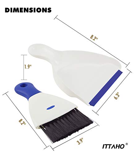 Ittaho Mini Dustpan And Brush Set,Dust Pan And Crumb Broom Cleaning Tool #TOP2