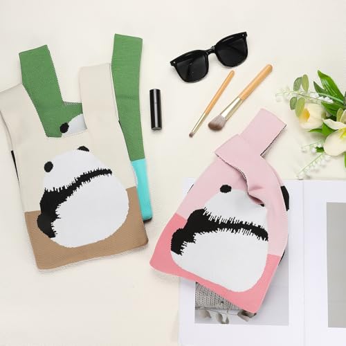 Bolso de muñeaca tejido uxcell, pequeño y portátil miniatura 3