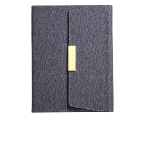 ノート 手帳 クラシックなレトロポータブルノートブック 卒業記念品 就職 昇進お祝い(Gray)
