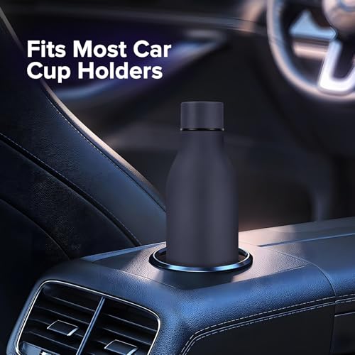 Image of Insulated Metal Water Bottle, 18 oz Stainless Steel Leak-Proof Gym Water Bottle with Lid for Men Women (Dark Blue)