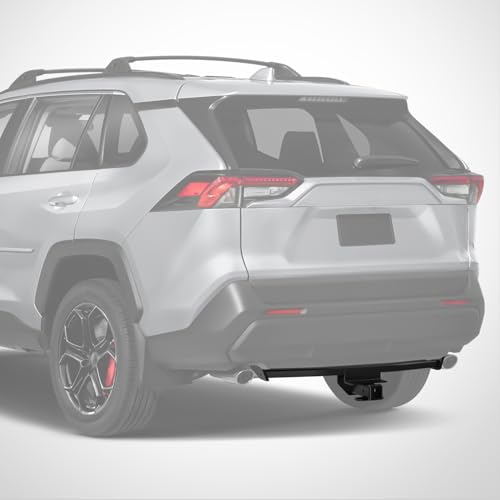 Image of Nilight Class 3 Trailer Hitch 2 Inch Receiver Tow Hitch Compatible with 2019 2020 2021 2022 2023 2024 2025 Toyota RAV4 All 2019-2025 Toyota RAV4 Prime All Black Powder Coated