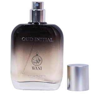 WANI Oud Initial 50ml Pheromone For Men Water Based Eau De Perfume, Alcohol Free Long Lasting Arabic Fragrance, Lavender Agarwoood