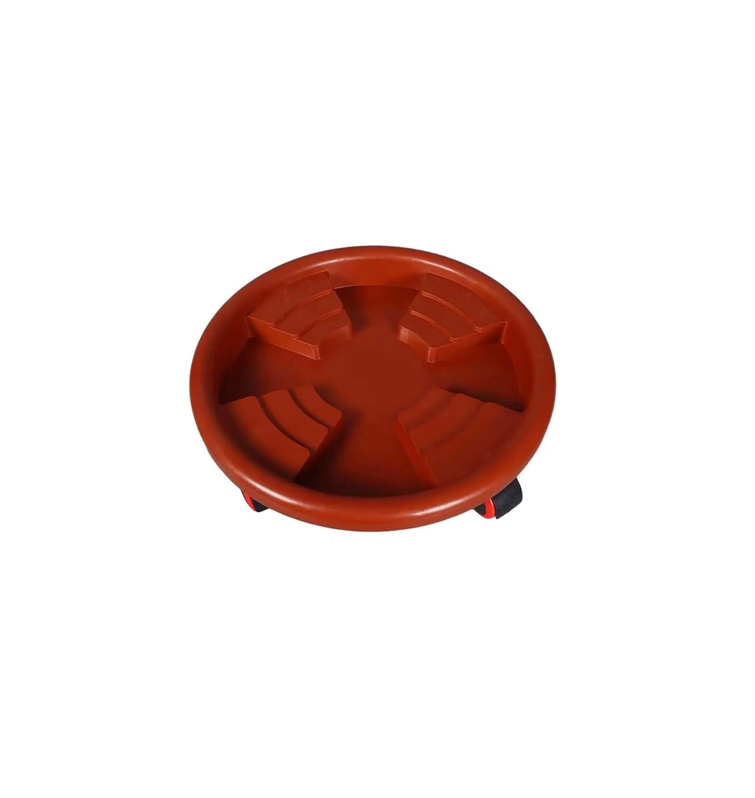 Mobile plant pot trays, Rolling Plant Pot Cart Wheeled Planter Caddy Saucer(Outer Dia 36cm)