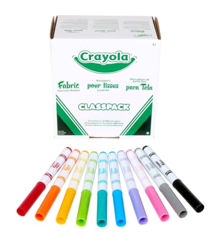 Crayola 58-8215 Fabric Marker Classpack thumb #1