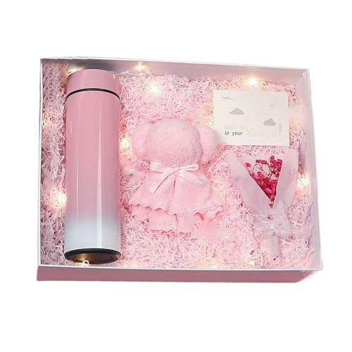 Panier cadeau ours anniversaire femme et cartes florales